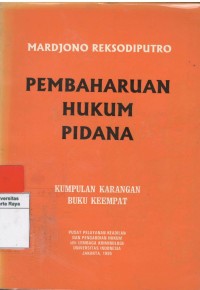 Pembaharuan hukum pidana : kumpulan karangan buku keempat