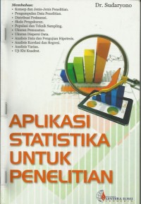 Aplikasi statistika untuk penelitian