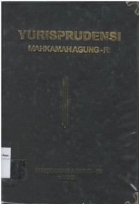 Yurisprudensi Mahkamah Agung RI tahun 1998