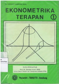 Ekonometrika terapan Buku 1