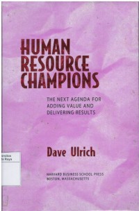 Human resource champions