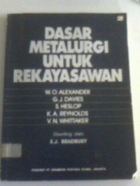 Dasar metalurgi untuk rekayasawan