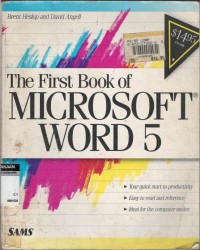 The first book of microsoft word 5