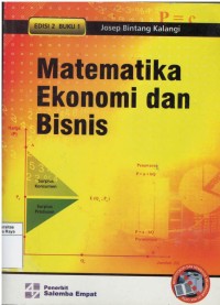 Matematika ekonomi dan bisnis, Buku 1