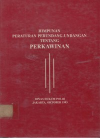 Undang - undang perkawinan