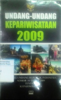 Undang-undang kepariwisataan 2009