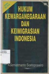 Hukum kewarganegaraan dan keimigrasian Indonesia