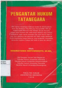 Pengantar hukum tata negara