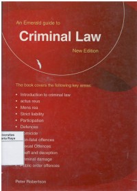 An Emerald guide to criminal law