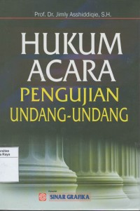 Hukum acara pengujian undang - undang