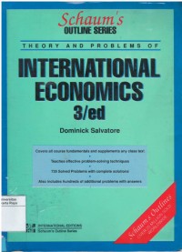 Theory and problems of international economics