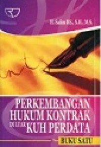 Perkembangan hukum kontrak di luar KUH perdata