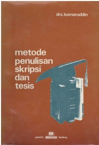 Metode penulisan skripsi dan tesis