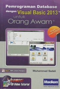 Pemrograman Database dengan Visual Basic 2013 untuk orang awam