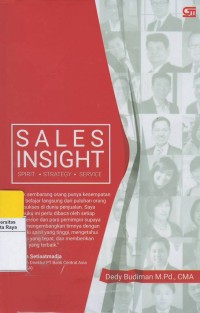 Sales Insight : spirit, strategy dan service