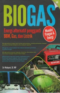 Biogas energi alternatif pengganti bbm gas dan listrik