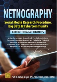 Netnography: Sosial media research procedure, Big data dan cybercommunity