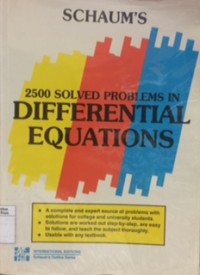 2500 solved problems in differential equations